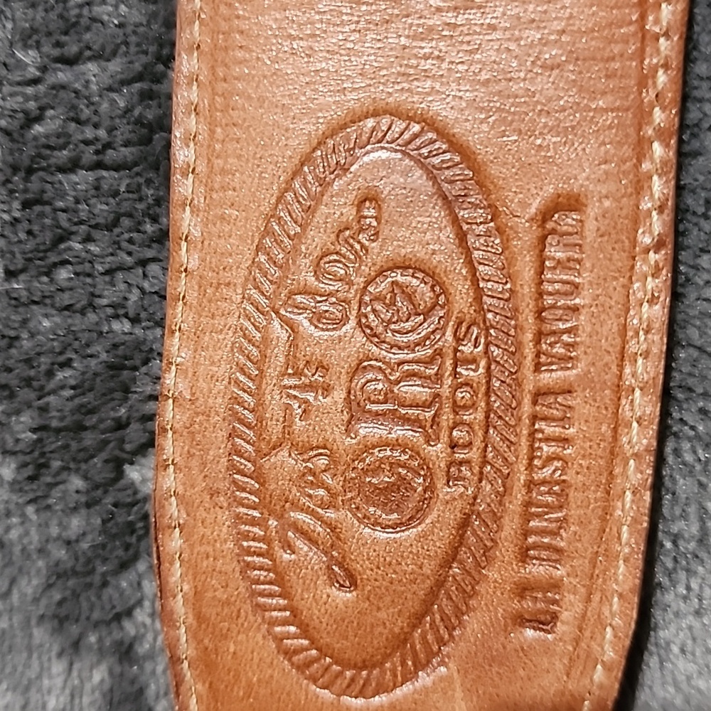 Dos De Oro Brown Crocodile Embossed Belt - Picture 6 of 8